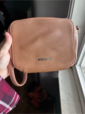 Nine West Small Pebbled Crossbody Purse - Brown